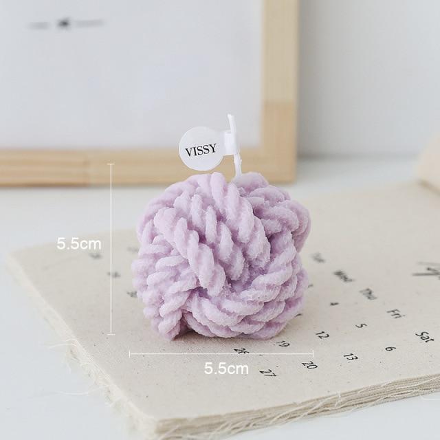 Wool Ball Scented Candles