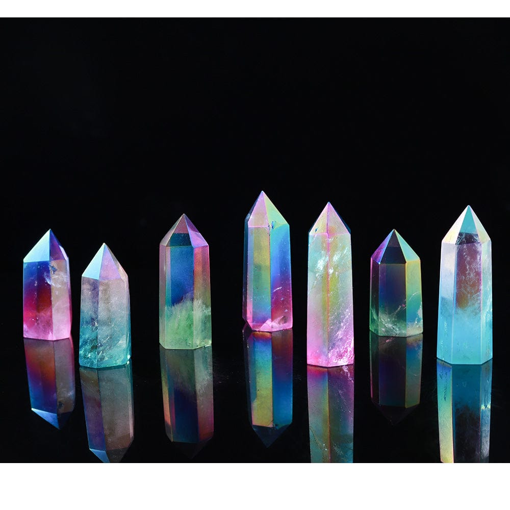 Rainbow Clear Quartz Point Tower Crystal