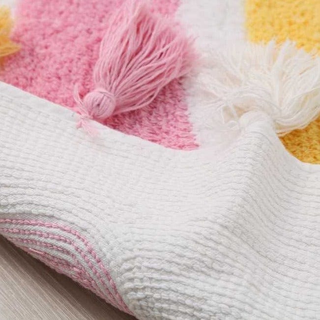 Rainbow Tasseled Rug