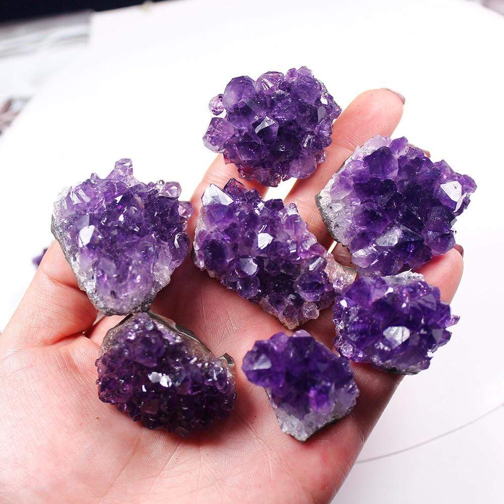 Raw Amethyst Quartz Crystal Cluster