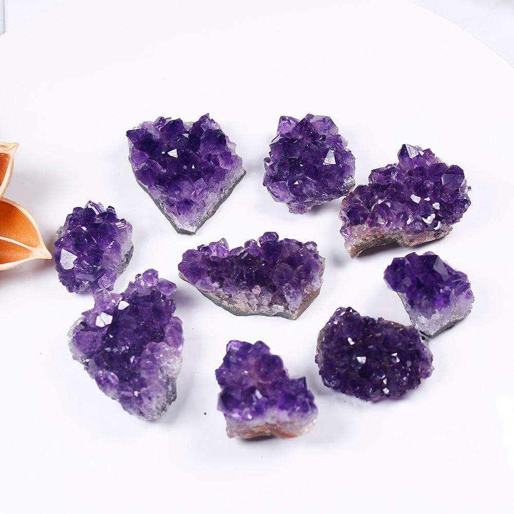 Raw Amethyst Quartz Crystal Cluster