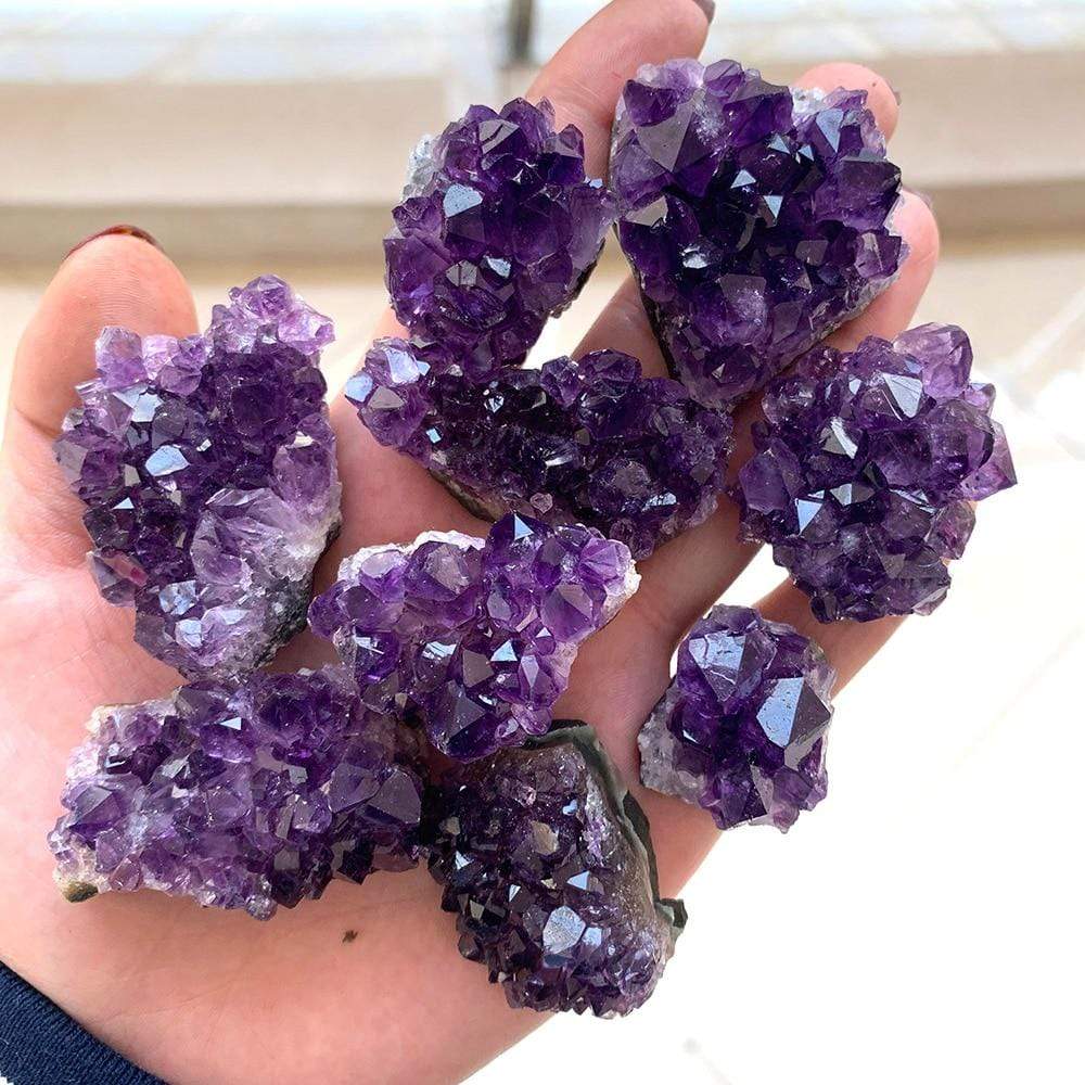 Raw Amethyst Quartz Crystal Cluster