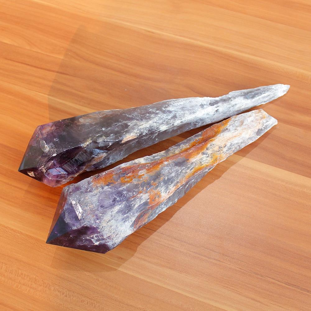 Raw Natural Amethyst Quartz Cluster Rod
