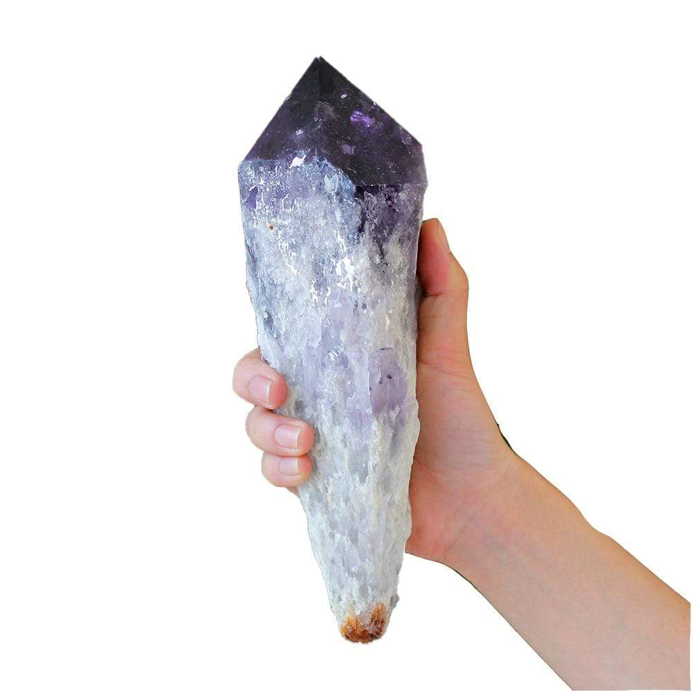 Raw Natural Amethyst Quartz Cluster Rod