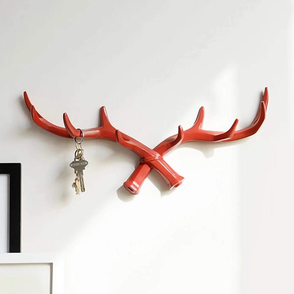 Deer Horns Wall Hanger