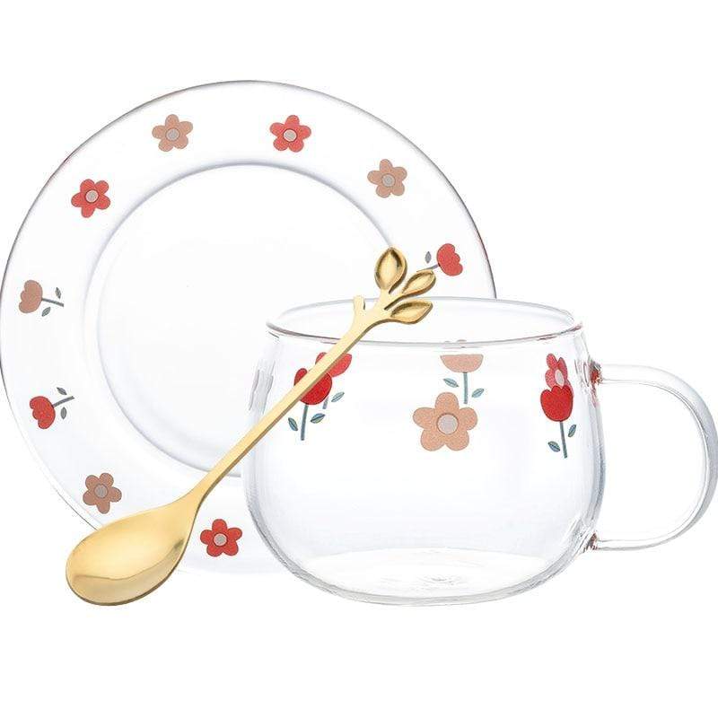 Floral Breakfast Mug Set