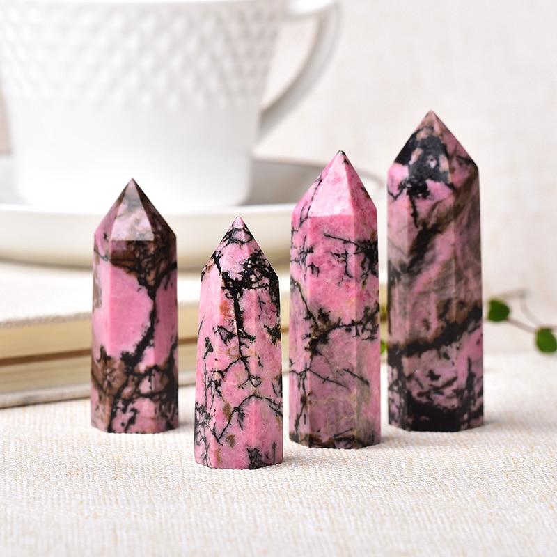 Rhodonite Crystal Point Tower