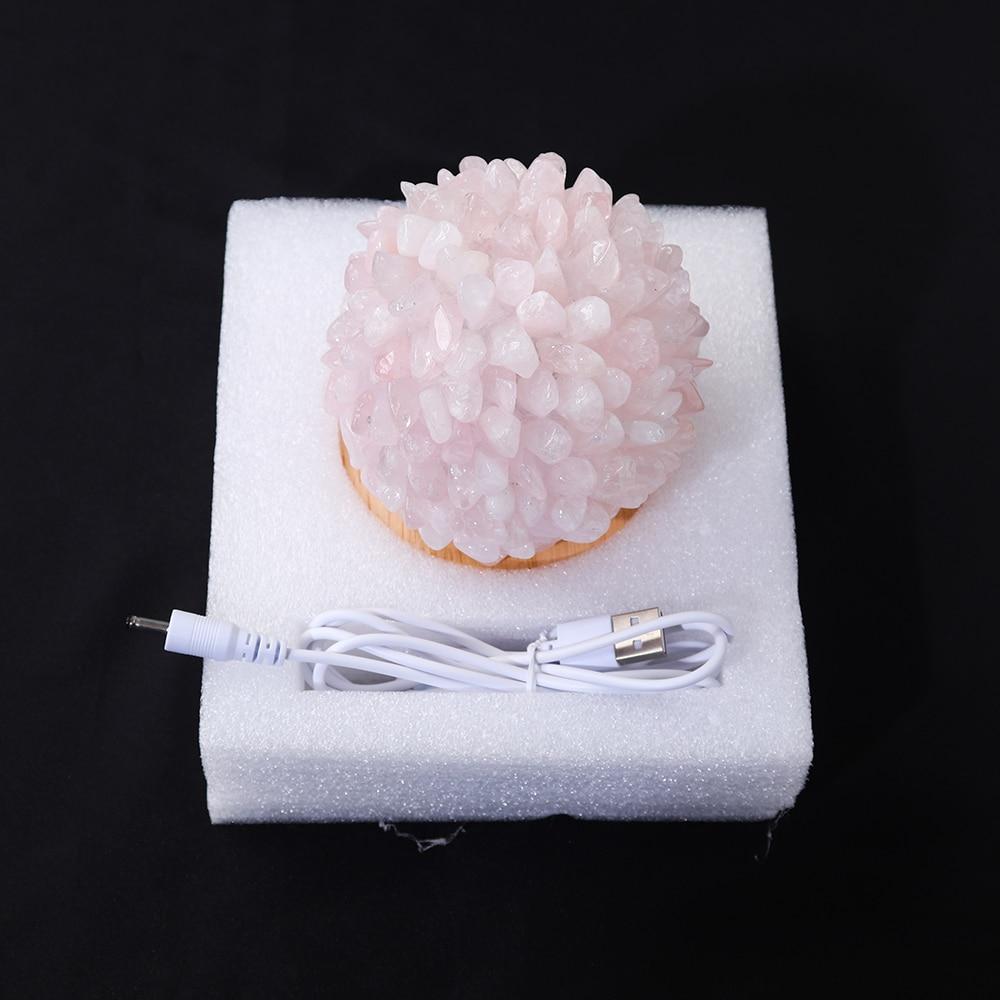 Rock Quartz Crystal Lamp