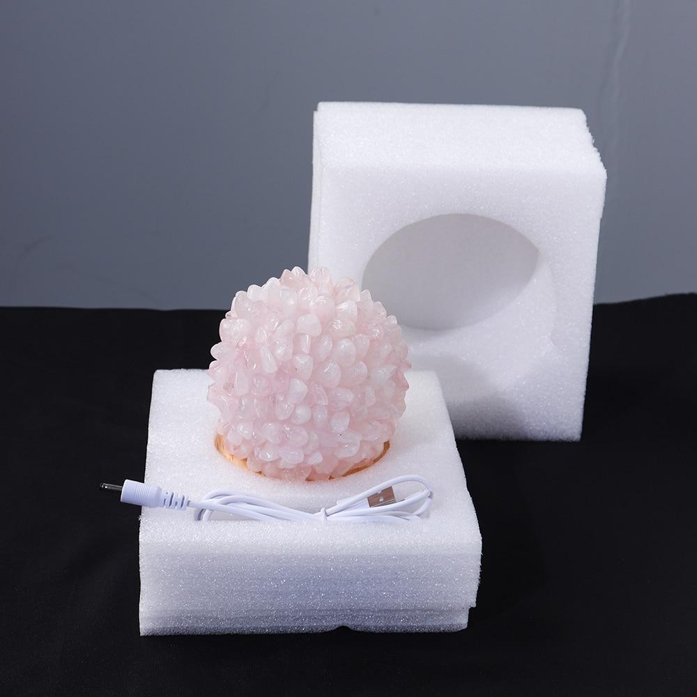 Rock Quartz Crystal Lamp