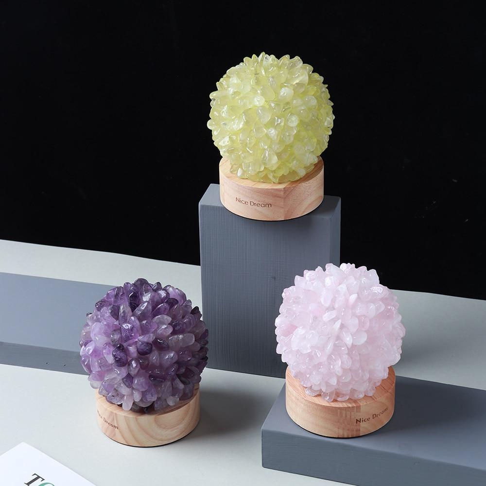 Rock Quartz Crystal Lamp