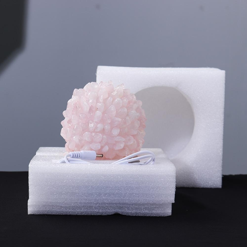 Rock Quartz Crystal Lamp