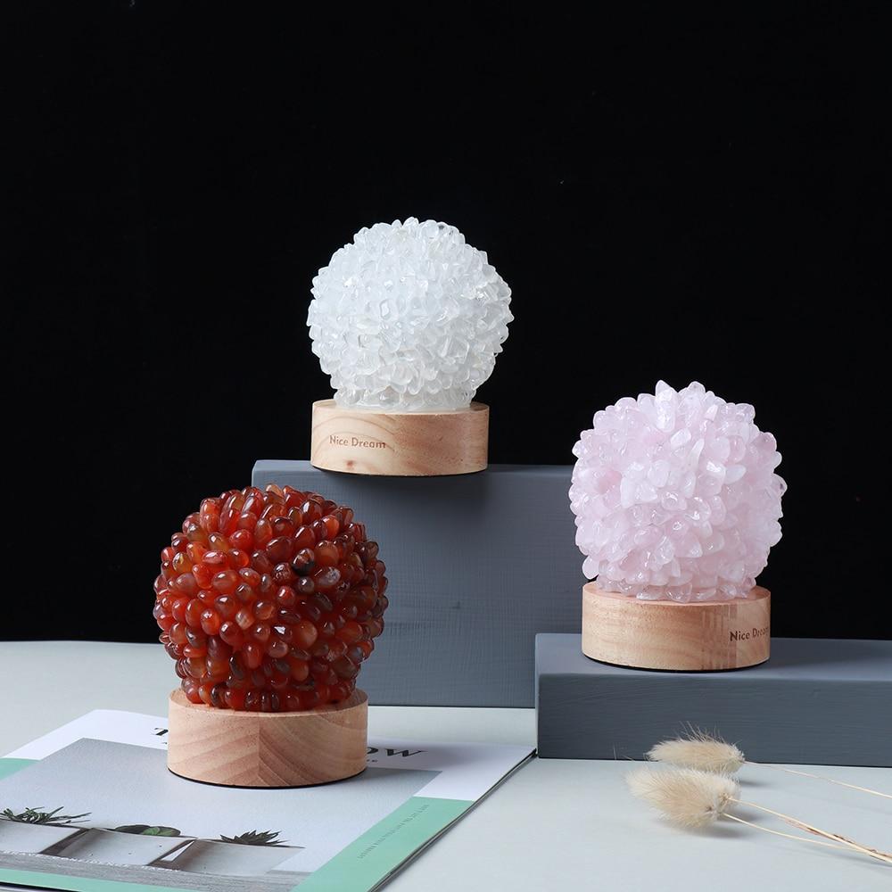 Rock Quartz Crystal Lamp