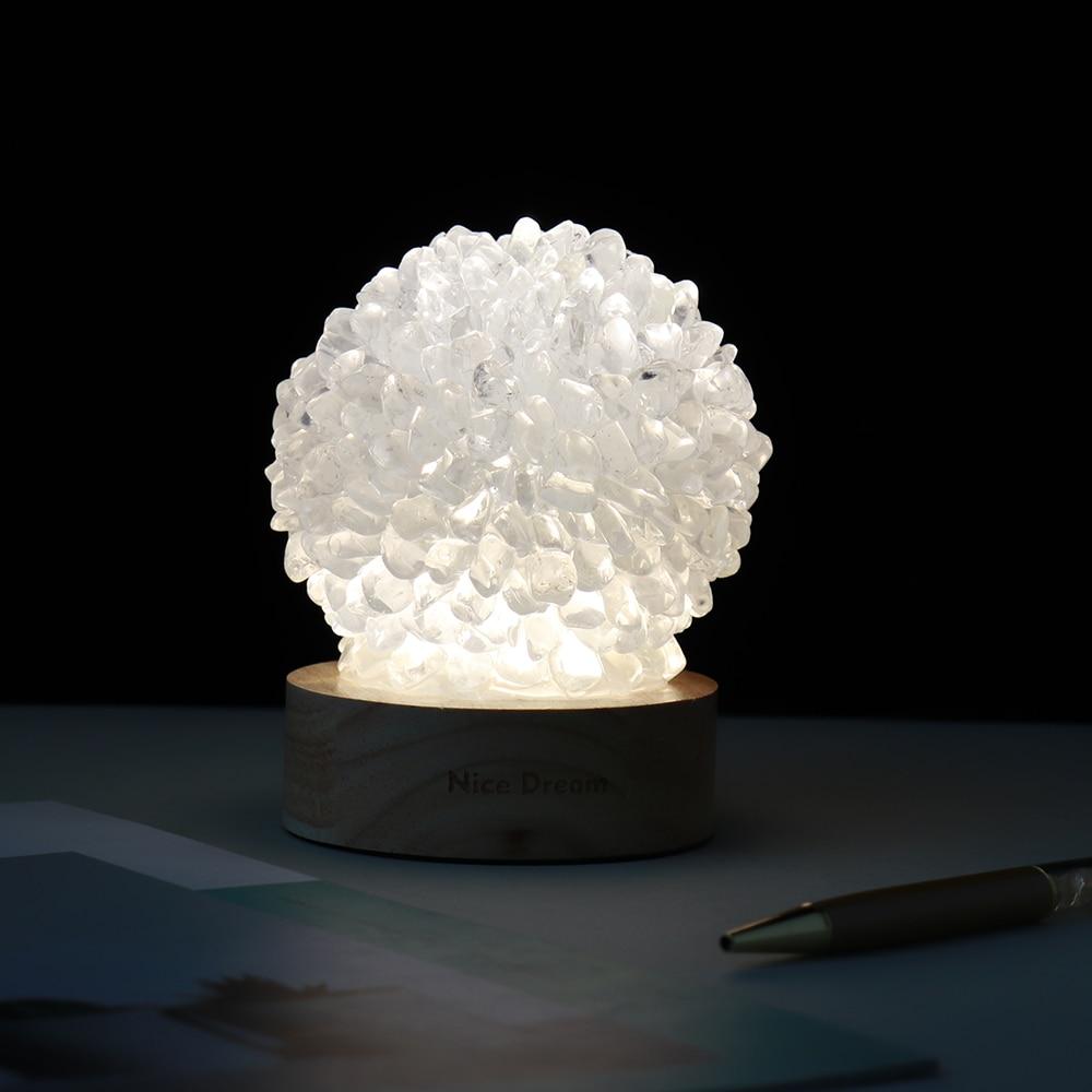 Rock Quartz Crystal Lamp