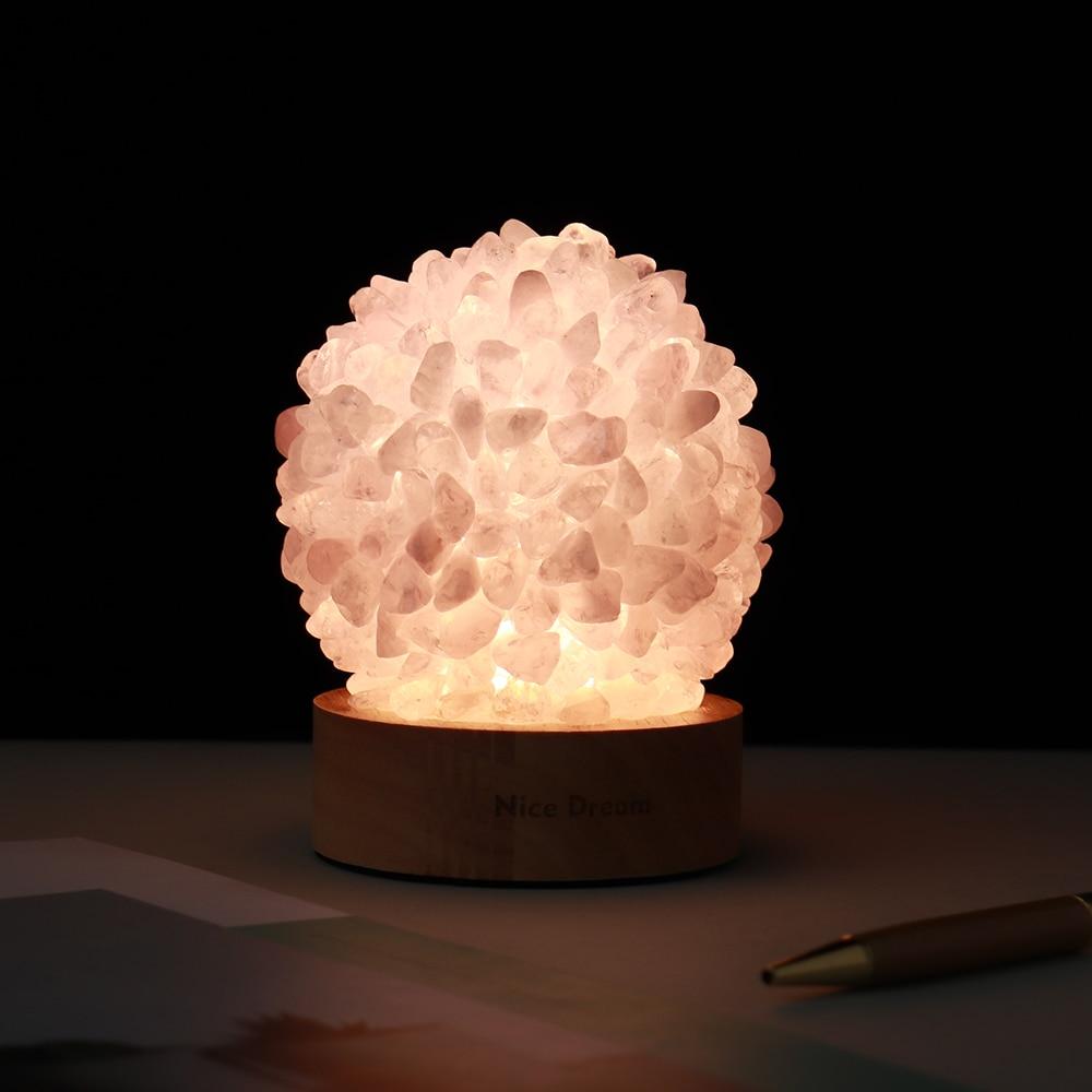 Rock Quartz Crystal Lamp