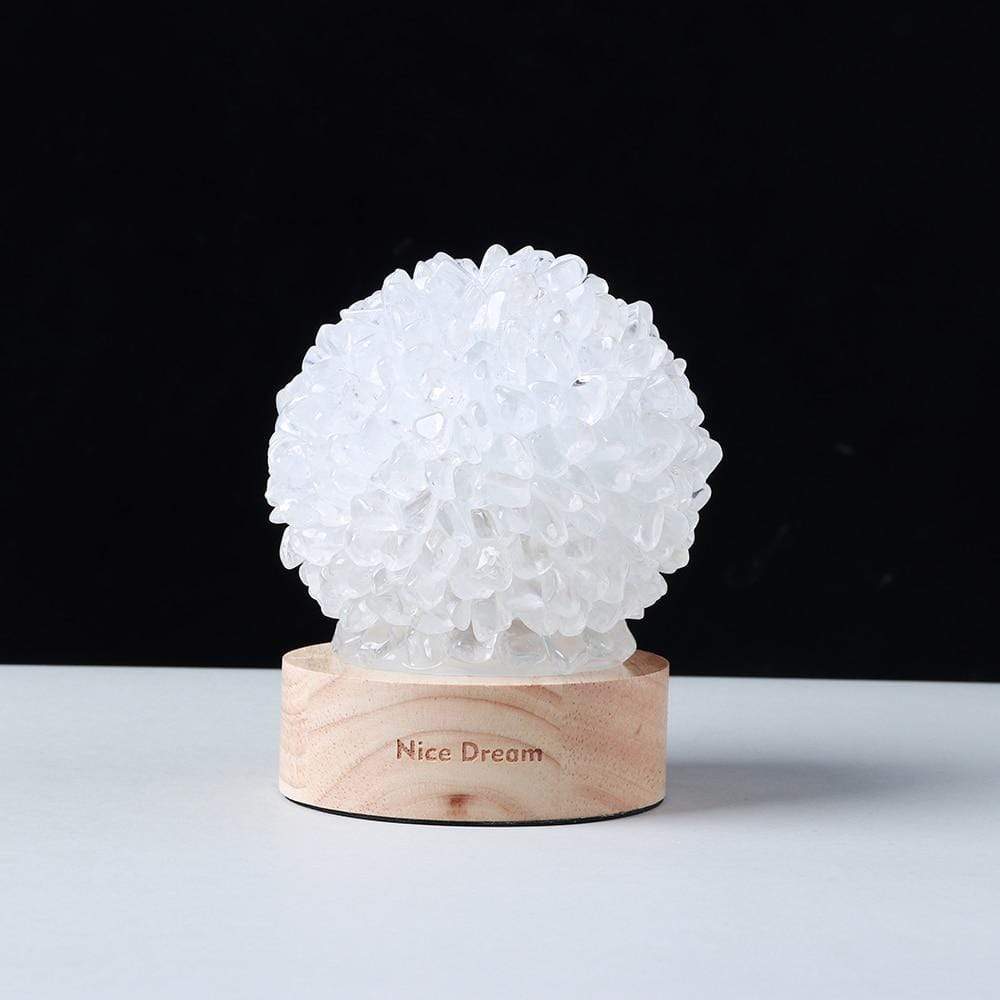 Rock Quartz Crystal Lamp
