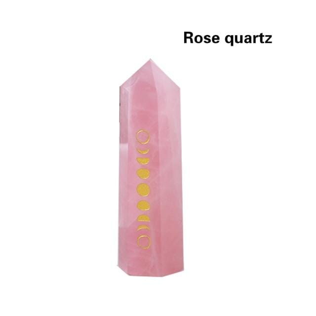 Moon Phases Natural Crystal Wands