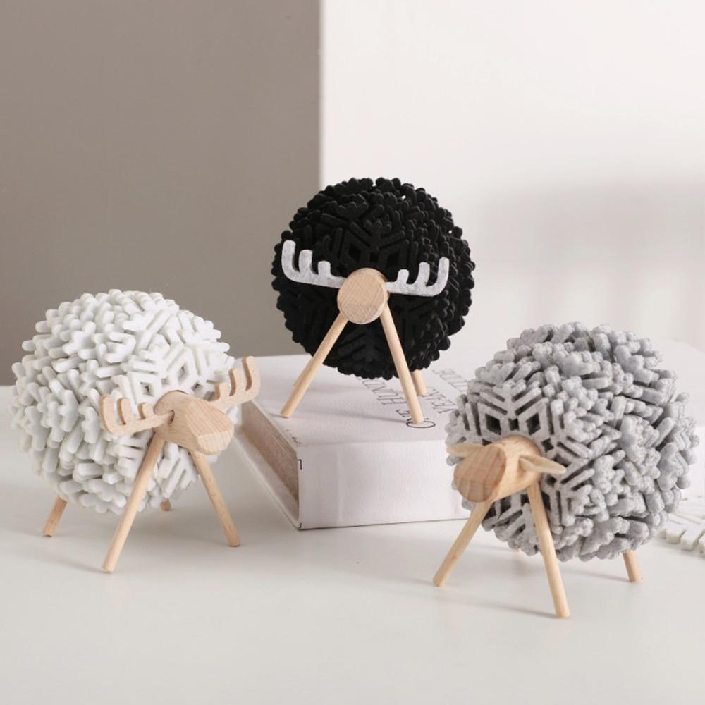 Sheep & Reindeer Snowflake Coasters with Wooden Stand