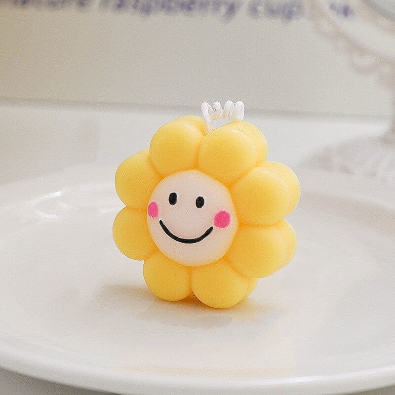 Smiley Flower Scented Candles