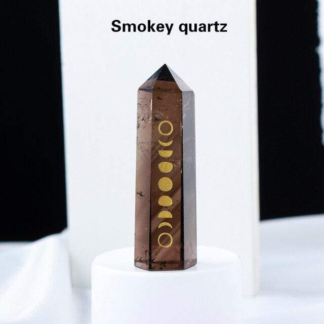 Moon Phases Natural Crystal Wands