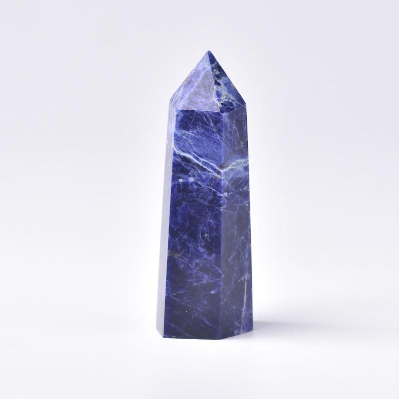 Sodalite Quartz Crystal Point