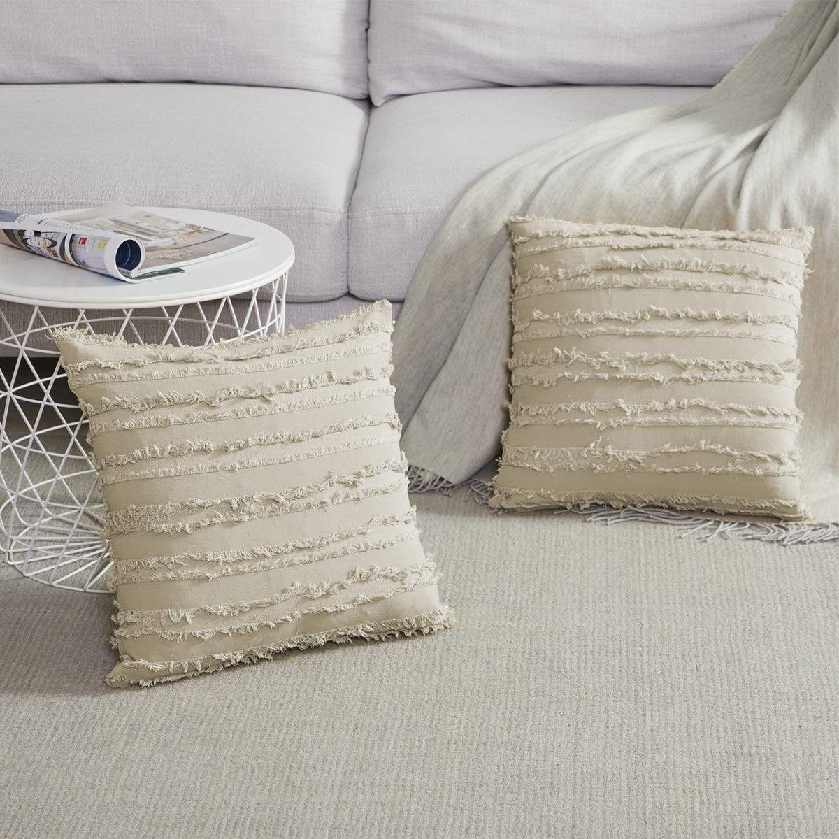 Square Cotton Pillow Cover (11 colors)