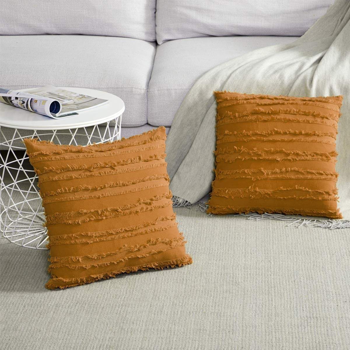Square Cotton Pillow Cover (11 colors)