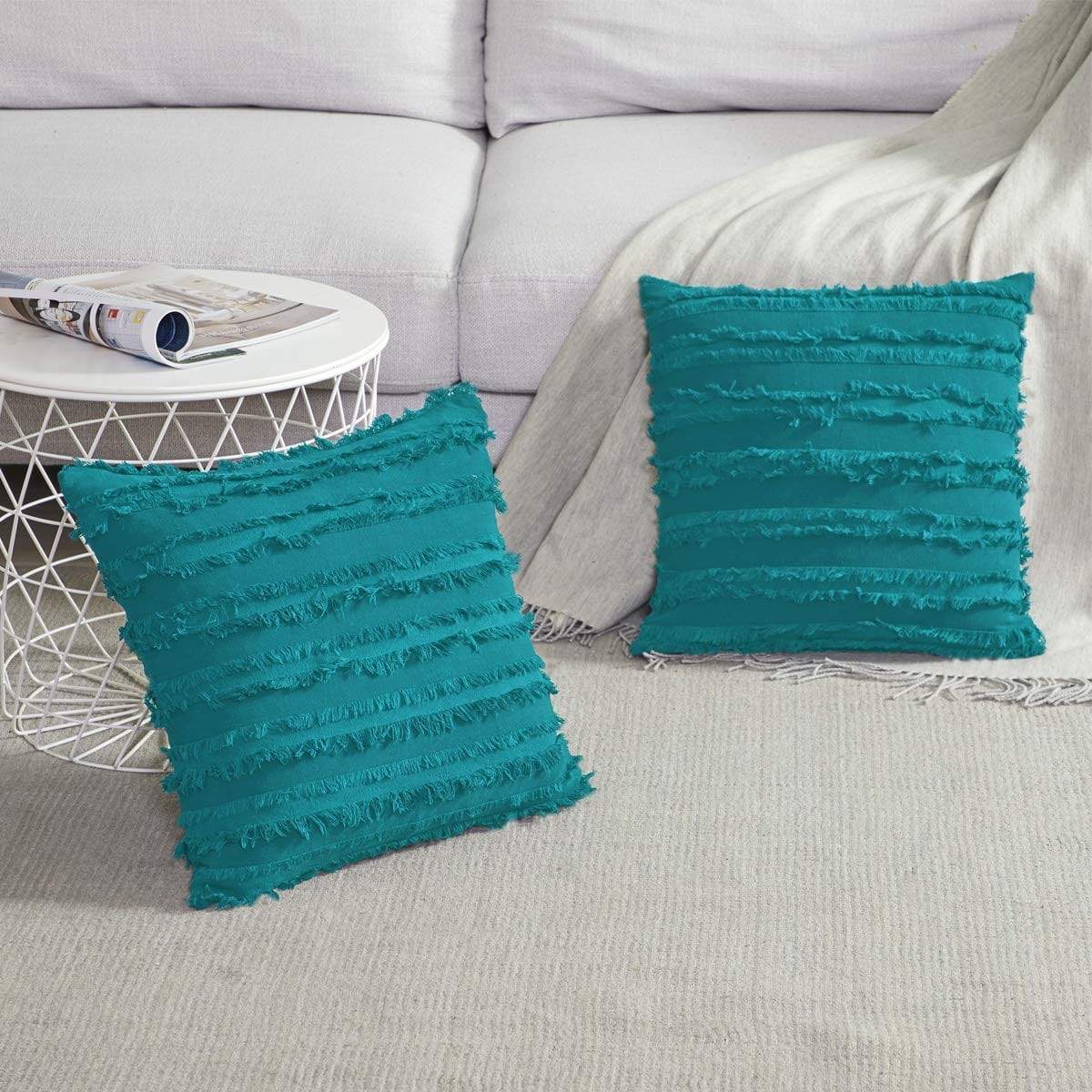 Square Cotton Pillow Cover (11 colors)