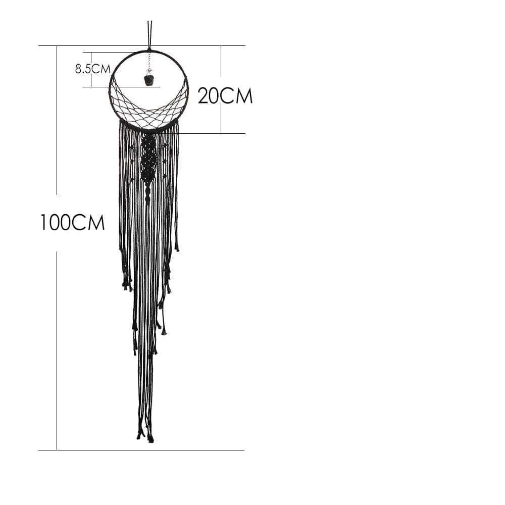 Sun And Moon Black Dream Catcher