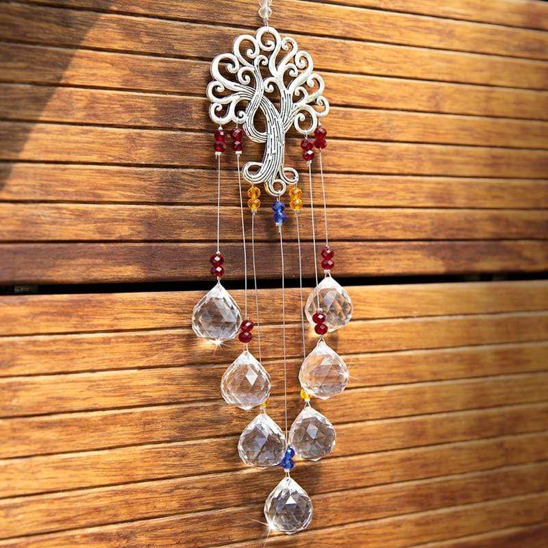 Tree Of Life Hanging Crystal Suncatcher