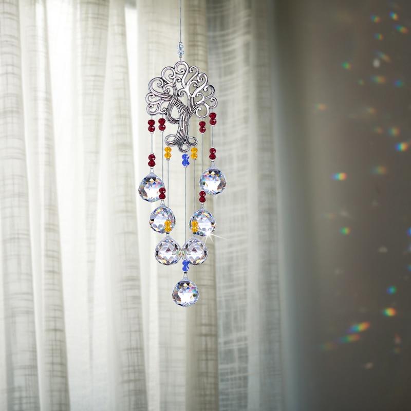Tree Of Life Hanging Crystal Suncatcher