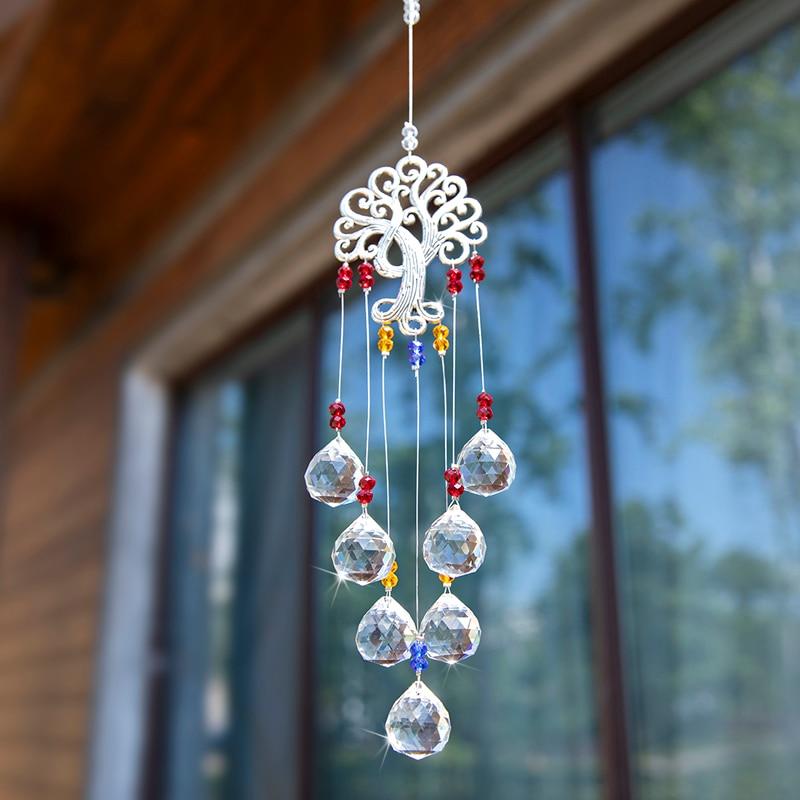 Tree Of Life Hanging Crystal Suncatcher