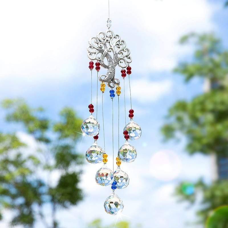 Tree Of Life Hanging Crystal Suncatcher