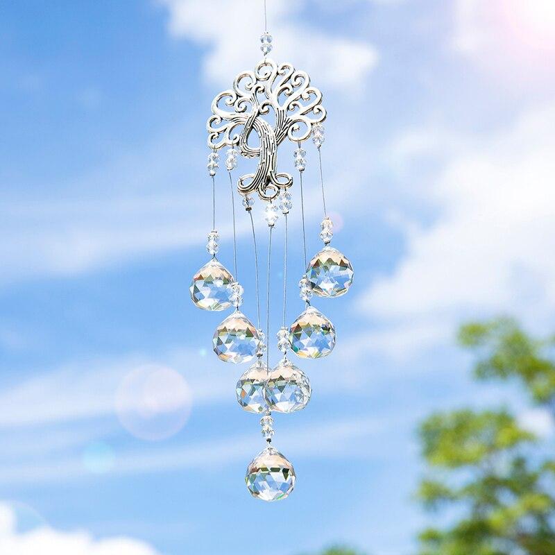 Tree Of Life Hanging Crystal Suncatcher