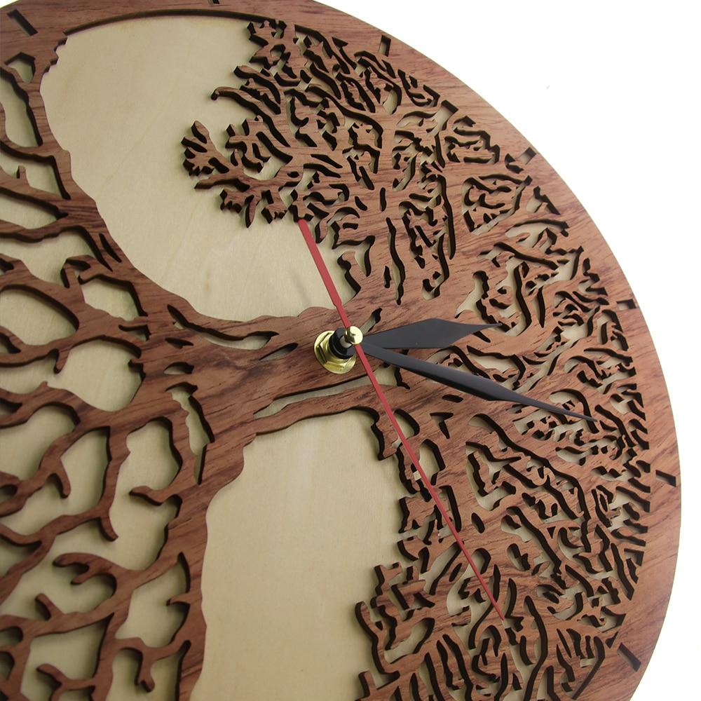Tree of Life Wooden Clock