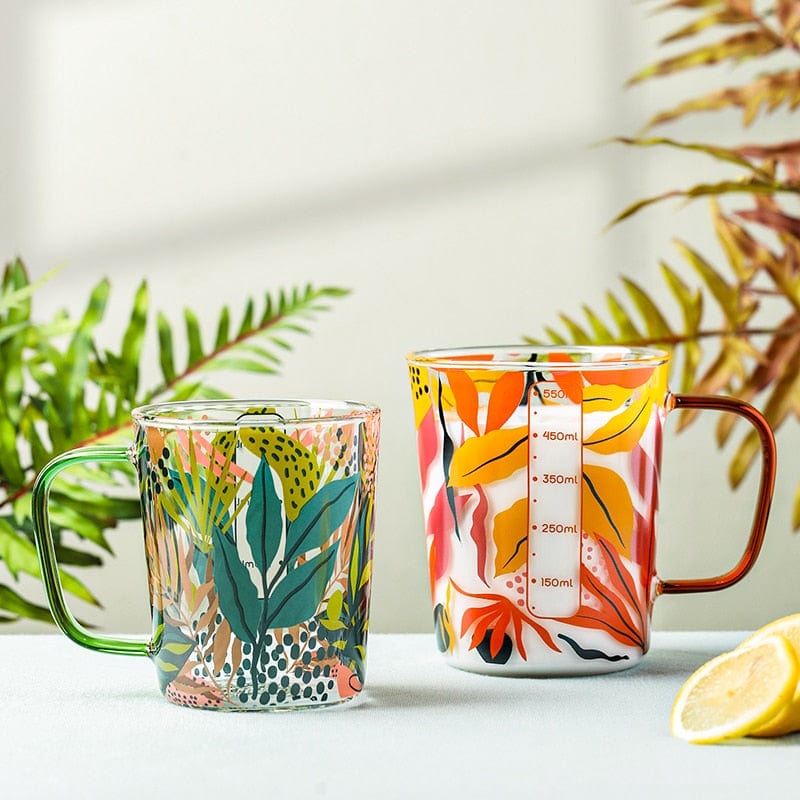 Tropical Scale Glass Mug
