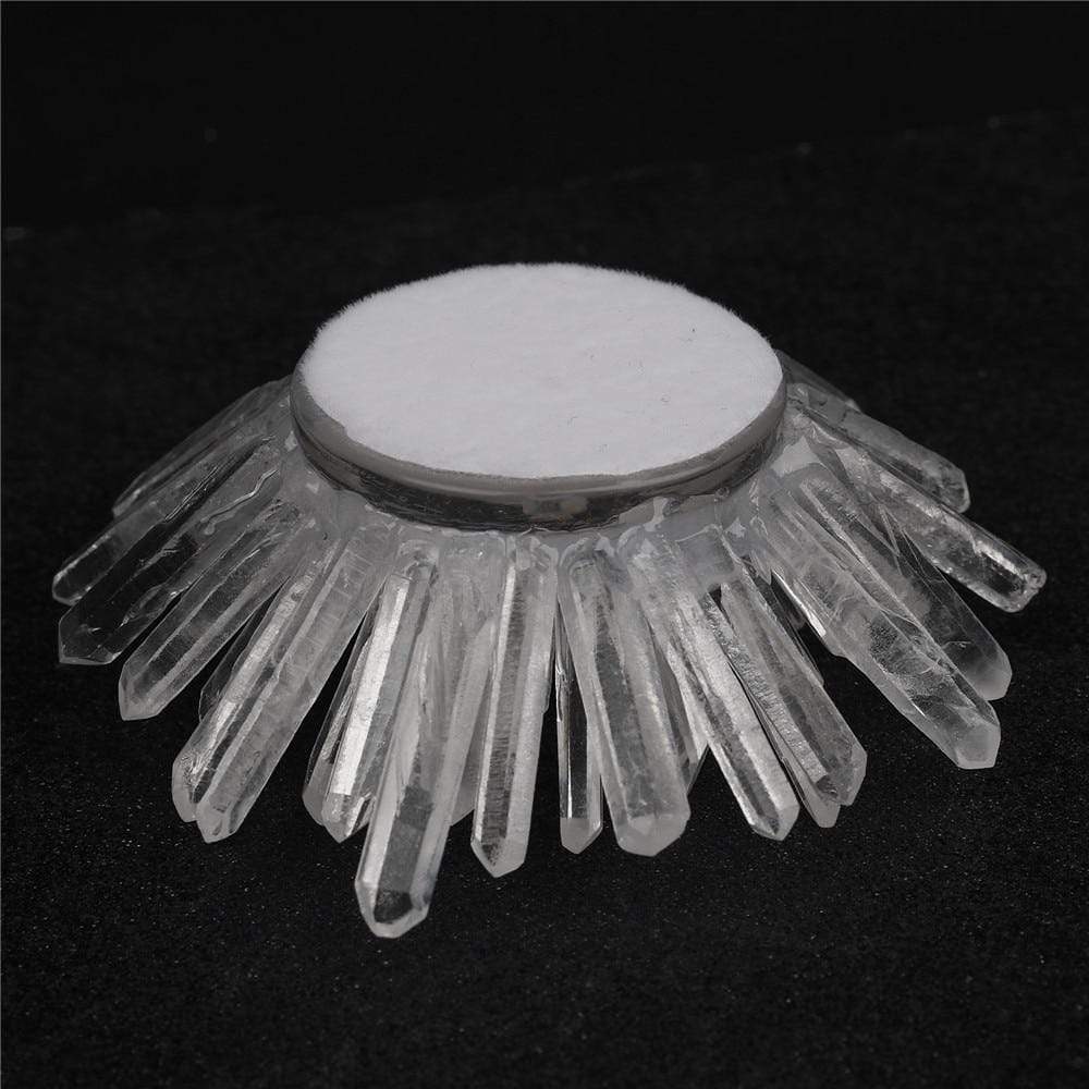 Clear Quartz Lotus-Shaped Incense Holder