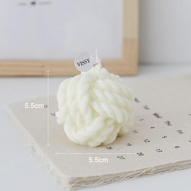 Wool Ball Scented Candles