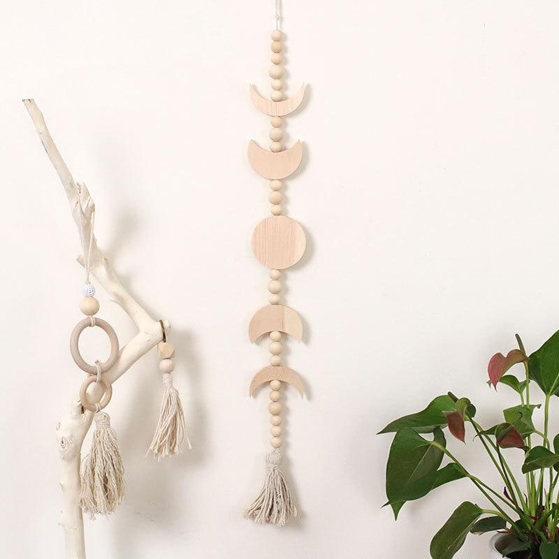 Wood Bead Moon Phase