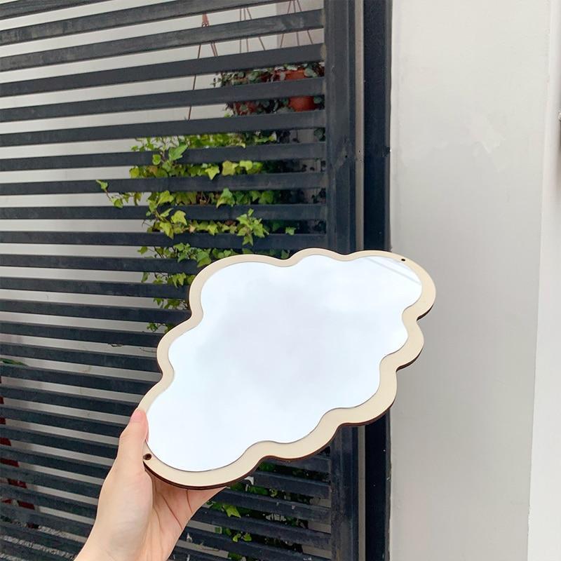 Wooden Cloud Mirror