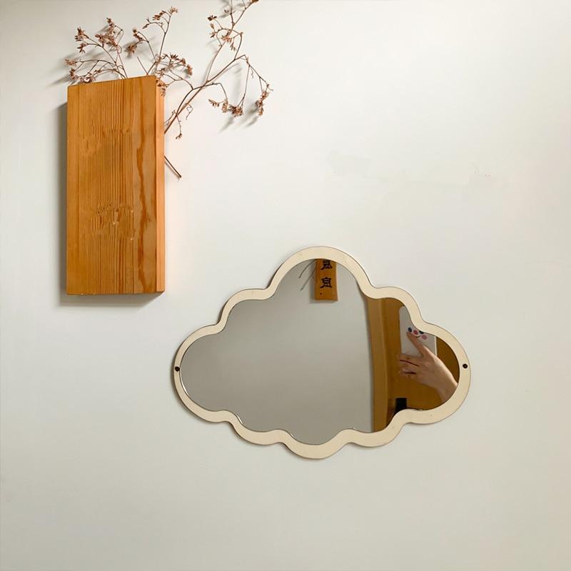 Wooden Cloud Mirror