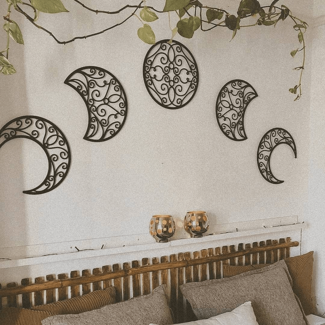 Wooden Moonphase Wall Art