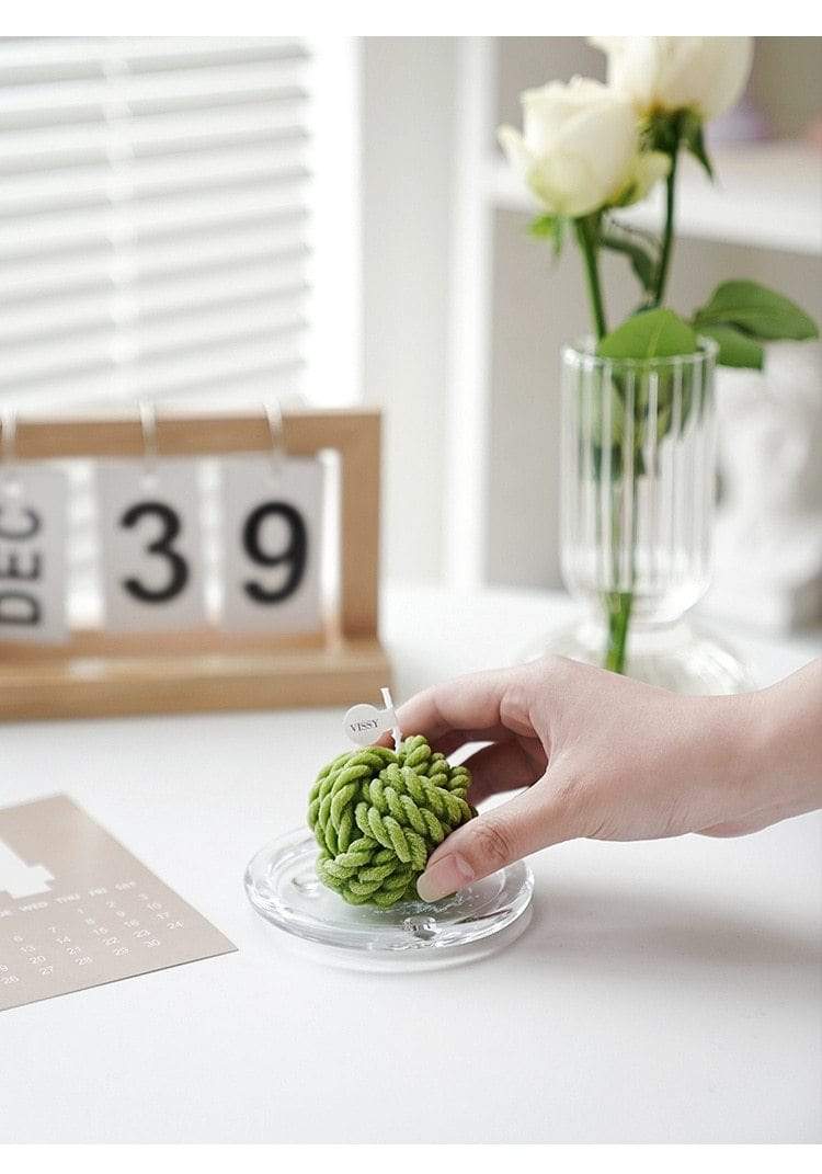 Wool Ball Scented Candles