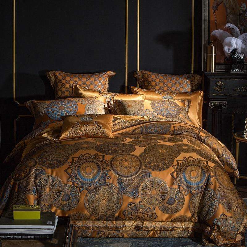 Wynn Luxury Gold Duvet Cover & Shams 600tc