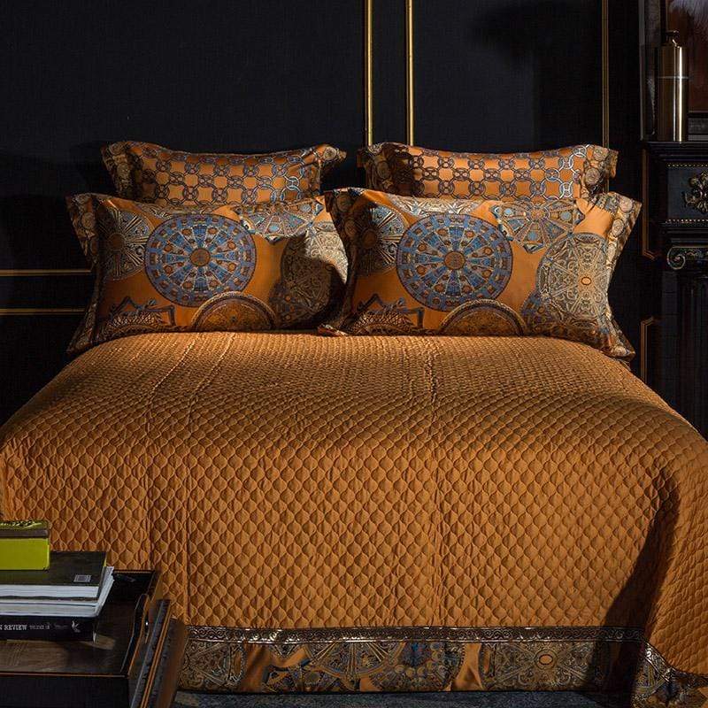 Wynn Luxury Gold Duvet Cover & Shams 600tc