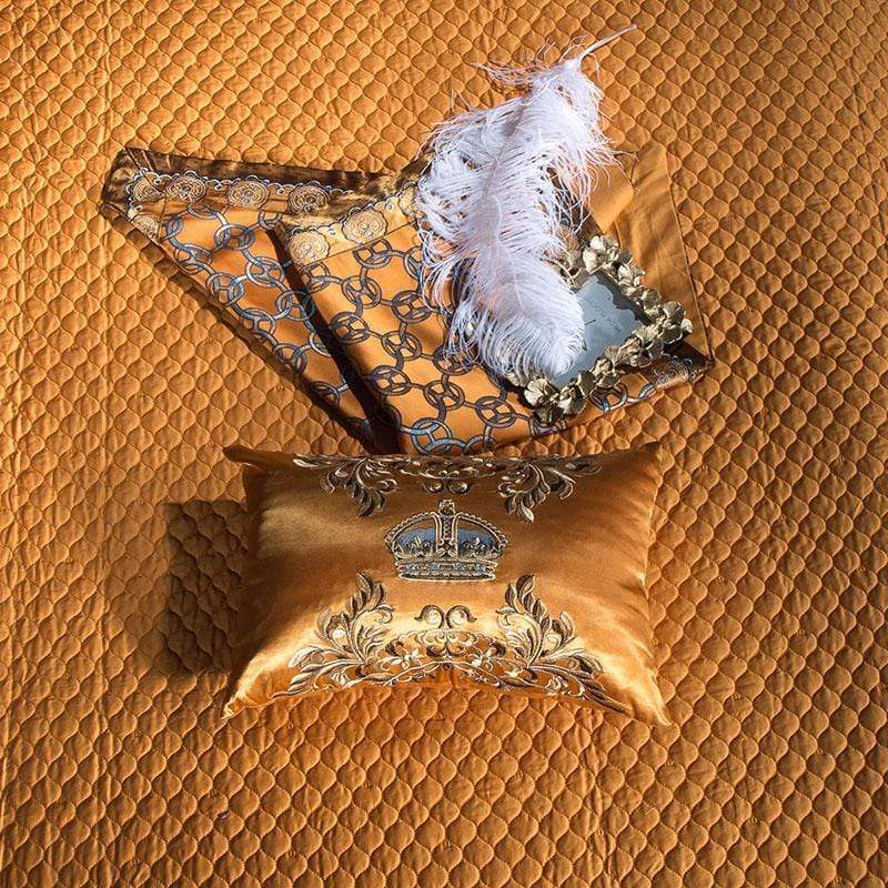 Wynn Luxury Gold Duvet Cover & Shams 600tc