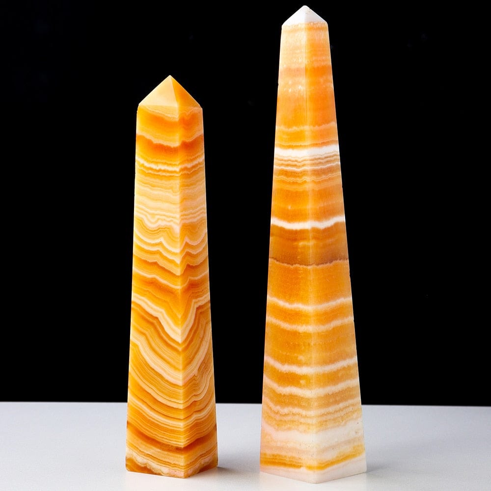 Yellow Calcite Crystal Point