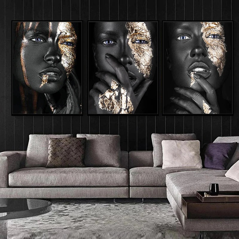 Woman in Gold Canvas Print