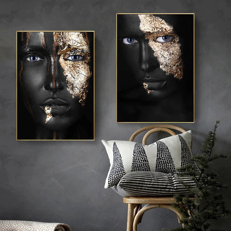 Woman in Gold Canvas Print