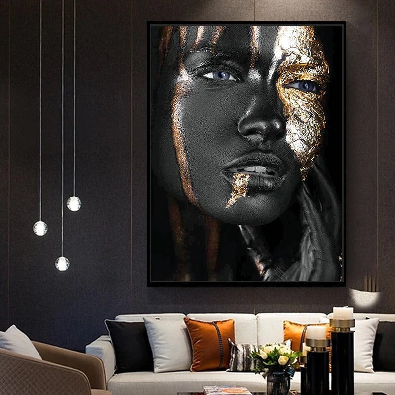 Woman in Gold Canvas Print