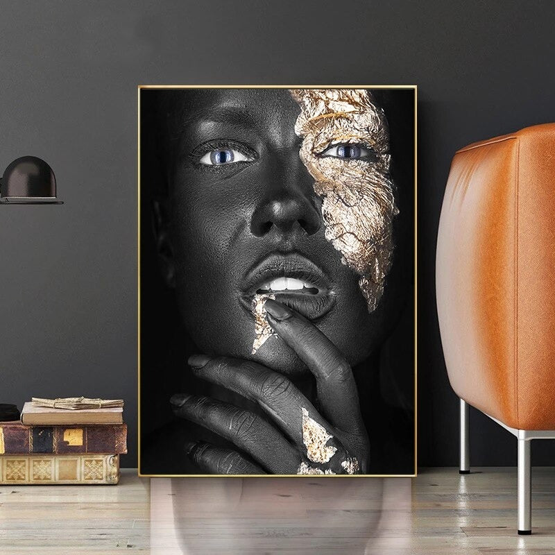 Woman in Gold Canvas Print